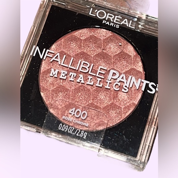 L’ORÉAL Paris Metallic infallible paint eyeshadows set! Brass knuckles and Rose - Picture 3 of 6